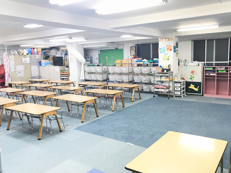 横浜市港北区綱島西のオアフクラブ学童保育 綱島校 教室の様子