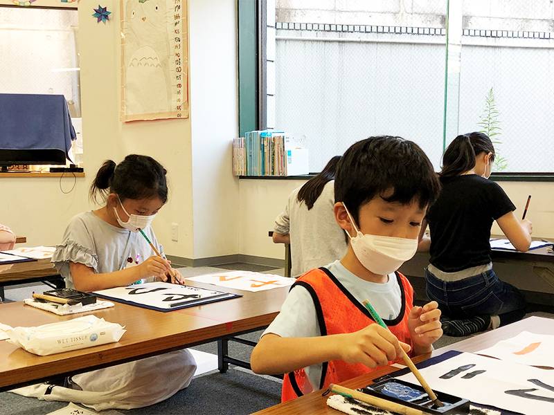 川崎市高津区の学童保育　習字教室